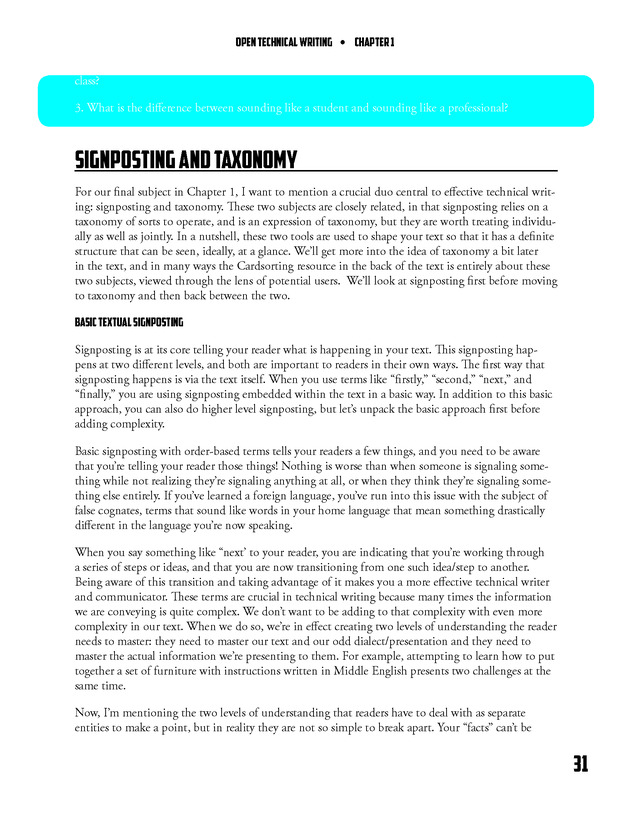 Open Technical Writing - New Page
